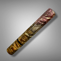 Custom Japanese Knife handle (wa handle)  for 165-210 mm: Triple dyed box elder burl