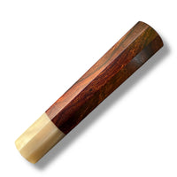 Custom Japanese Knife handle (wa handle)  for 165-210 mm: CITES certified cocobolo and blonde horn