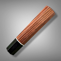 Custom Japanese Knife handle (wa handle)  for 165-210 mm: Honduran Rosewood and buffalo horn | Sugi Cutlery