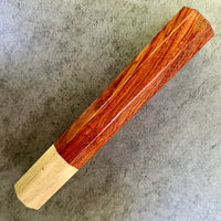 Custom Japanese Knife handle (wa handle)  for 165-210 mm -  Bubinga and holly