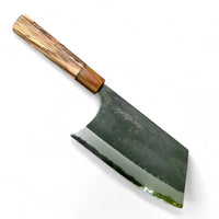 Custom Sugi Tadokoro Nakagawa W2 Tank 180mm - Spalted Dogwood and Marbled Horn