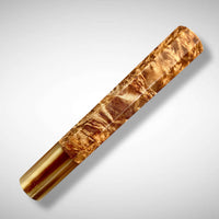 Japanese Knife handle (wa handle)  for 240-260 mm :  Maple burl and marbled horn
