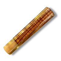 Custom Japanese Knife handle for 240mm   -  Nice curly Tasmanian Blackwood and marbled horn