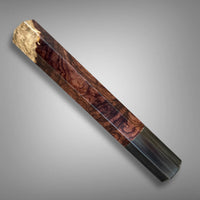 Japanese Knife handle (wa handle)  for 240 mm :  Cocobolo burl and horn