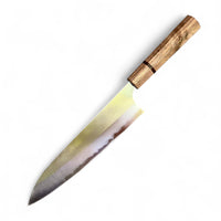 (Discounted) Masakage Yuki Nashiji Shirogami #2 Gyuto 210 - Walnut