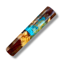 Custom Japanese Knife handle (wa handle)  for 165-210 mm: Bloodwood burl hybrid