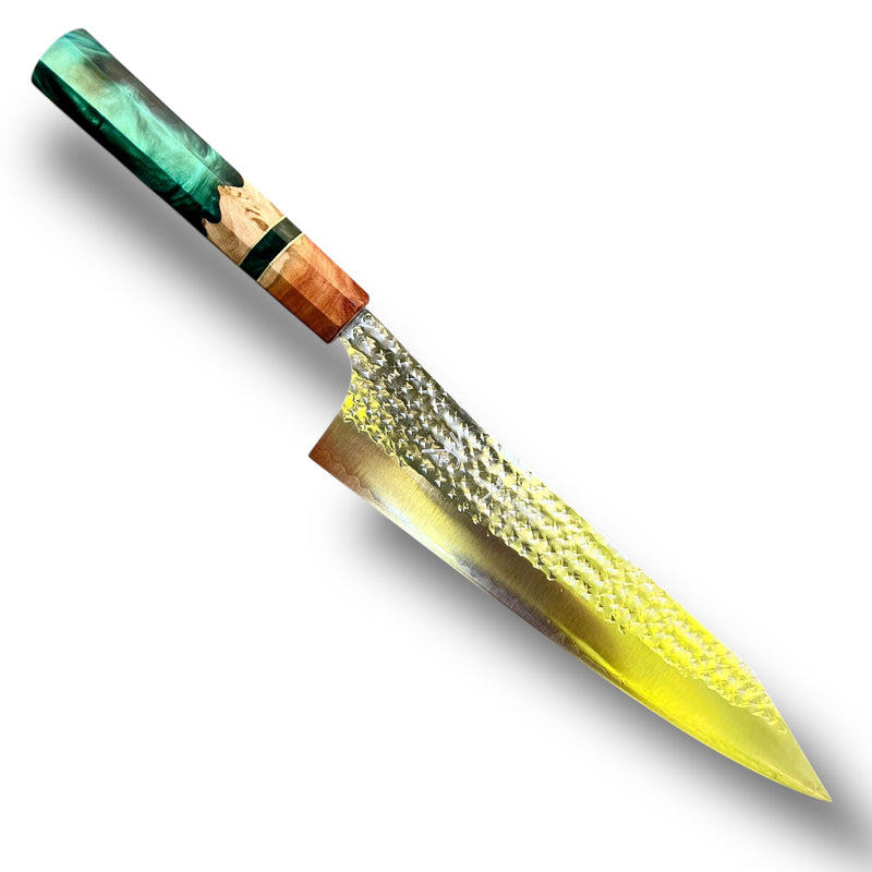 Custom Kurosaki Senko SG2/R2 240mm (10”) Gyuto Chef Knife : Red Mallee Burl