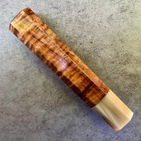 Custom Japanese Knife handle (wa handle)  for 240mm -  Excellent quality Koa and blonde horn