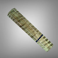 Custom Japanese Knife handle (wa handle)  for 165-210 mm: Dyed curly maple and vintage poker chip