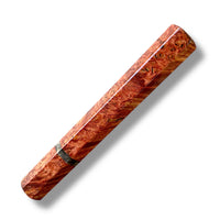 Custom Japanese Knife handle for 240mm   - Red dyed maple burl