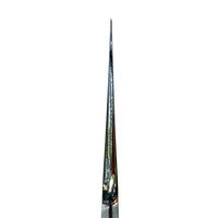 Custom Nakagawa Satoshi Ginsan 3 Santoku 180 mm - Dyed Box Elder Burl