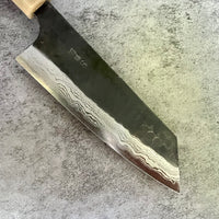 Custom Yamamoto Ironclad Aogami Super Damascus Ko Bunka 150mm - Japanese Elm Burl