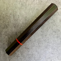 Custom Japanese Knife handle (wa handle)  for 240mm -  African Blackwood and vintage Bakelite poker chip