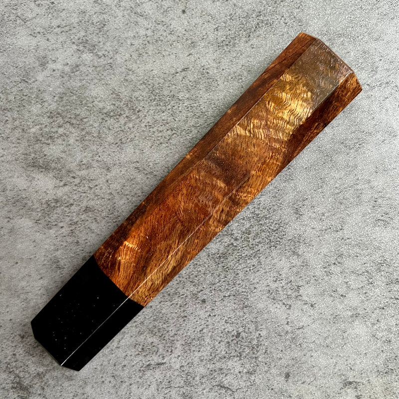 Custom Japanese Knife handle (wa handle)  for 165-210mm :  Koa and horn