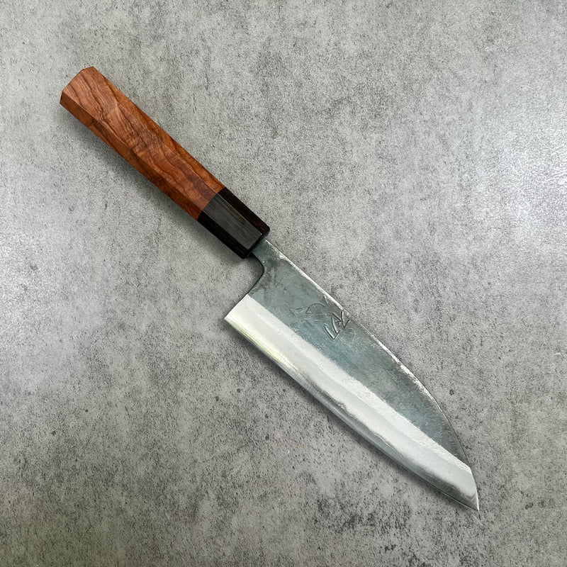 Custom Hatsukokoro Kurosagi Ao Super Santoku 165mm mm - Yucatán rosewood