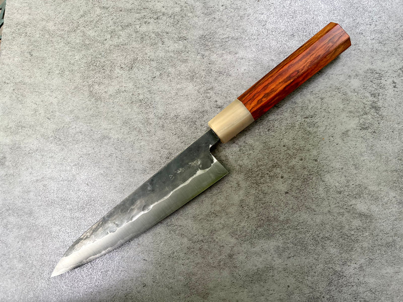 Custom Sugi Fujiwara W1 150mm petty - Siamese rosewood and blonde horn