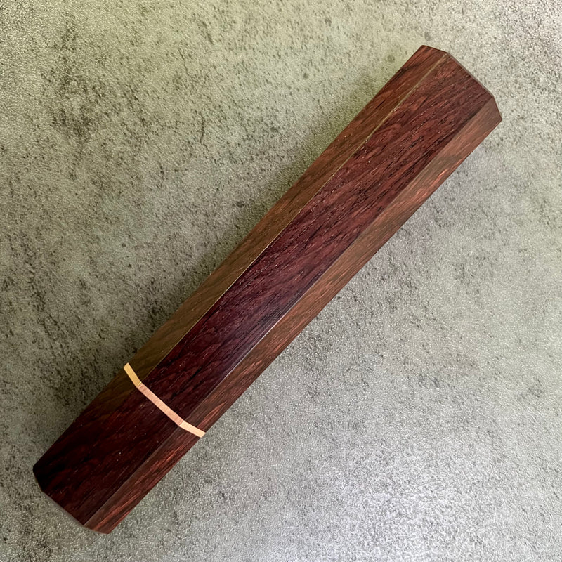 Custom Japanese Knife handle (wa handle)  for 240mm -  Kingwood and copper