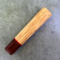 Custom Japanese Knife handle (wa handle)  for 165-210mm : Olive and Honduran Rosewood