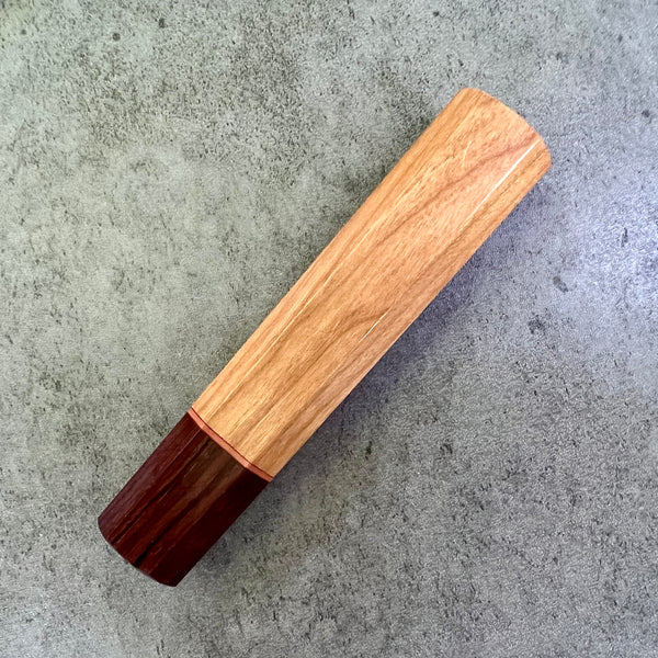 Custom Japanese Knife handle (wa handle)  for 165-210mm : Cherry and Honduran Rosewood