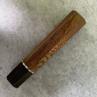 Custom Japanese Knife handle (wa handle)  for 240mm -  Pheasant wood with vintage poker chip
