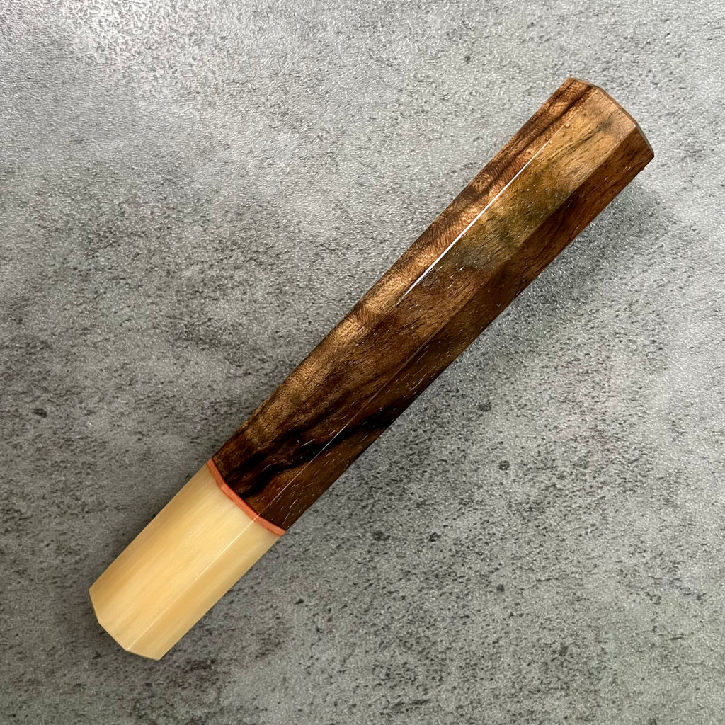 Custom Japanese Knife handle (wa handle) for 165-210mm : Turkish walnu ...