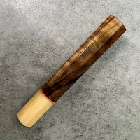 Custom Japanese Knife handle (wa handle)  for 165-210mm : Turkish walnut and horn