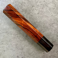 Custom Japanese Knife handle (wa handle)  for 240mm -  Desert Ironwood and horn