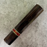 Custom Japanese Knife handle (wa handle)  for 165-210mm :   African Blackwood and tru-stone