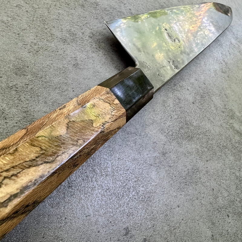 Custom Hunter Valley Blade hand rubbed San Mai 1095 Gyuto 240 mm  -  Spalted Sycamore