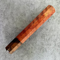 Custom Japanese Knife handle (wa handle)  for 165-210mm :  Hooked needlewood