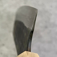 Custom Yamamoto Ironclad Aogami Super Damascus Ko Bunka 150mm - Japanese Elm Burl