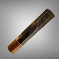 Custom Japanese Knife handle (wa handle)  for 240 mm: African Blackwood and Western Myall | Sugi Cutlery