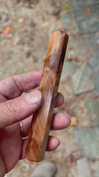 Custom Japanese Knife handle (wa handle)  for 165-210 mm: Curly Sugi Cedar