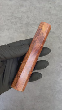 Custom Japanese Knife handle (wa handle)  for 240 mm -  Honduran Rosewood Burl