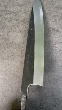 Tadokoro Nakagawa White 2 Gyuto 240 mm Kurouchi Finish - Blade Only