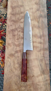 Sugi Fujiwara Myojin 240 mm Ironclad Aogami Super - Cocobolo burl