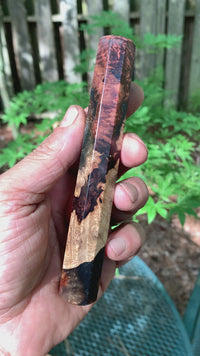 Custom Japanese Knife handle (wa handle) - Honduran Rosewood Burl hybrids