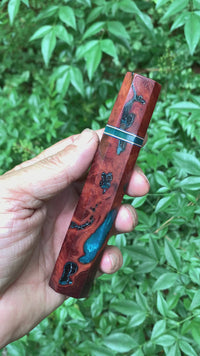 Custom Japanese Knife handle (wa handle) - Australian Red River Gum