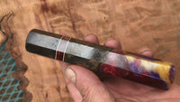 Custom Japanese Knife Handle - Mesquite burl hybrid
