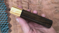Custom Japanese Knife Handle - Ziricote and olive