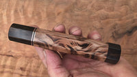 Custom Japanese Knife Handle - Curly Sequoia