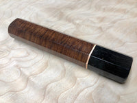 Custom Japanese Knife Handle (Wa Handle) - Ringed Gidgee and Ebony