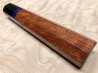 Custom Japanese Knife Handle (Wa Handle) - Bubinga and ebony