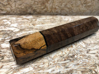 Custom Japanese Knife handle (wa handle) - Claro Walnut and Spalted Tamarind