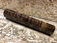 Custom Japanese Knife handle (wa handle) - Claro Walnut and Spalted Tamarind