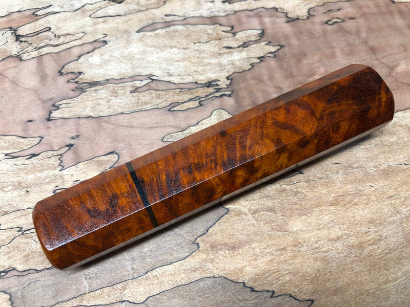 Custom Japanese Knife handle (wa handle) - Campeche Burl