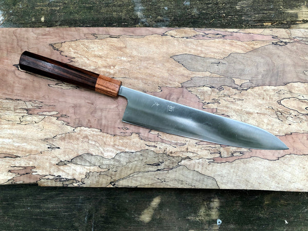 Tsunehisa Ginsan 3 Migaki - Custom Gyuto 240mm (10”) with Rosewood