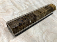 Custom Japanese Knife handle (wa handle) - Canxan Negro Burl and bronze