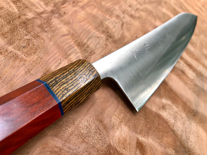 Tsunehisa Ginsan 3 Migaki - Custom Gyuto 210  (8”) with Red heart and bocote