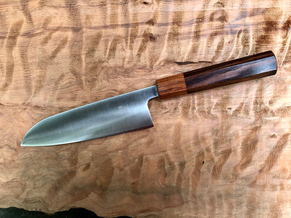 Tsunehisa Ginsan 3 Migaki - Custom Santoku 165mm with Rosewood